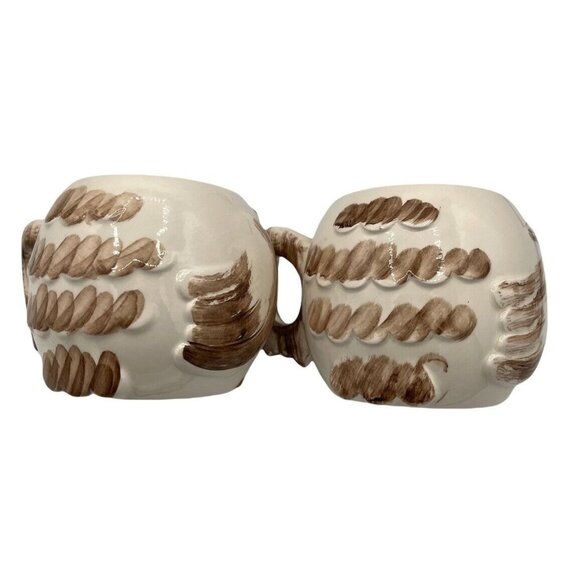 COPY - VTG Anthropomorphic Owl 2 Piece Ceramic Mug Set 8 oz Wing Shaped Handle … - Picture 4 of 6